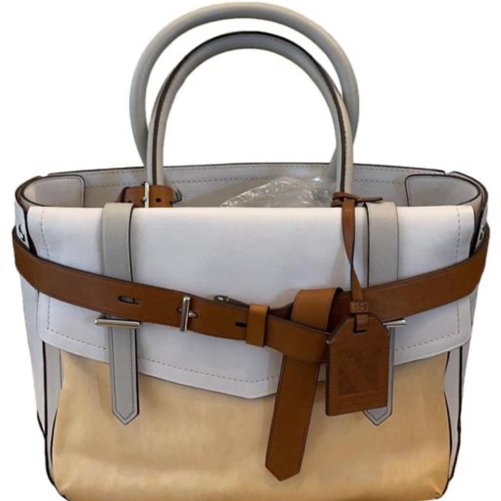 Reed Krakoff Boxer Tan and Beige Tote